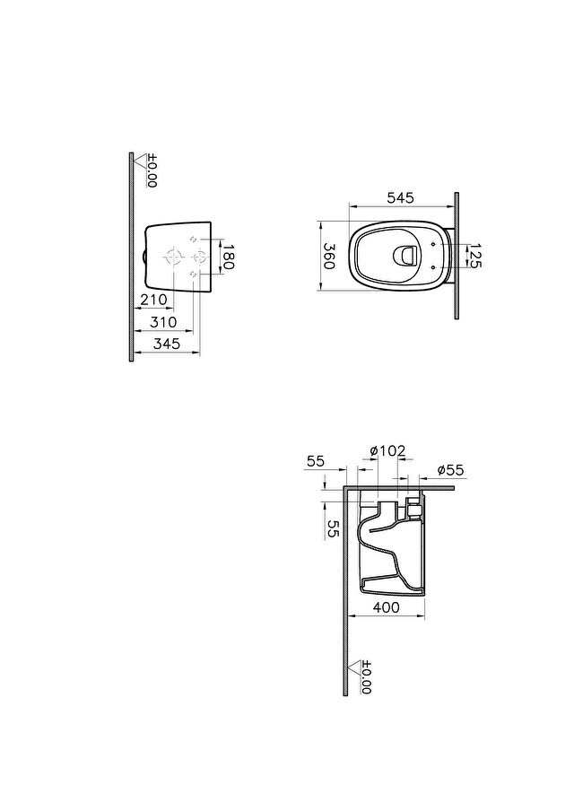 Plural Wall-hung WC Features - 7830B403H0075 | VitrA India